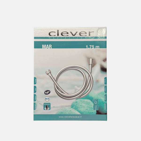 FLEXIBLE 1.75M PVC SILVER HOSE NF – Image 1