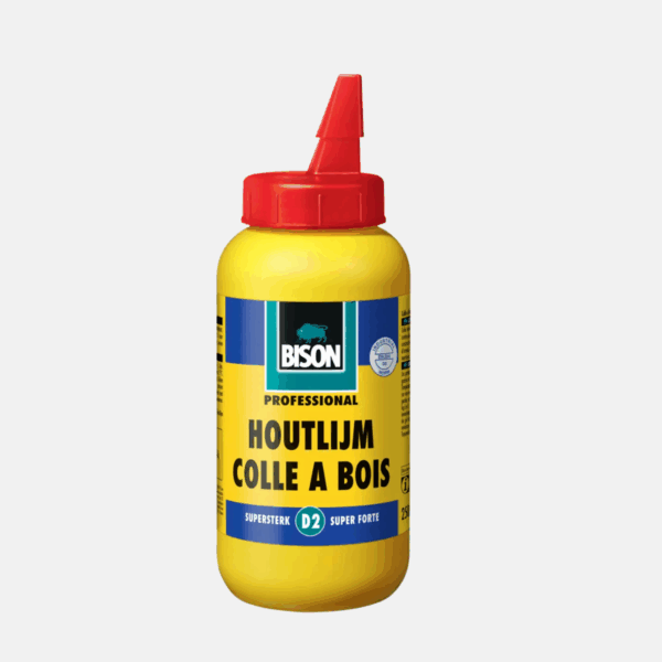 Colle à bois originale D2 en flacon de 250g de la marque BISON.