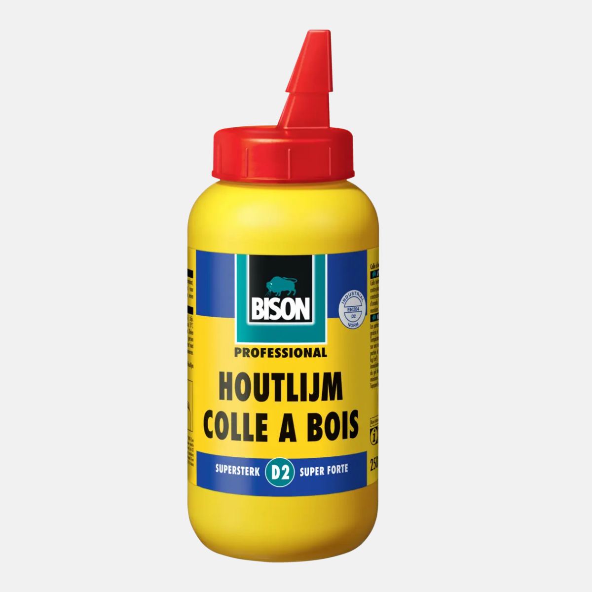 Colle à bois originale D2 en flacon de 750g de la marque BISON.