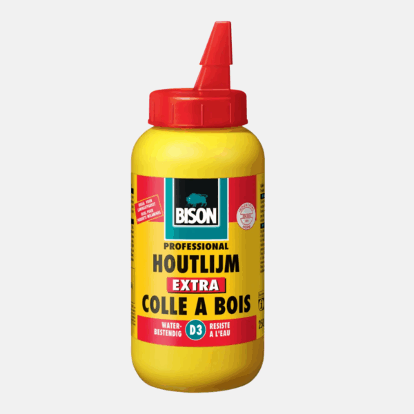 Colle à bois extra D3 en flacon de 750g de la marque BISON.