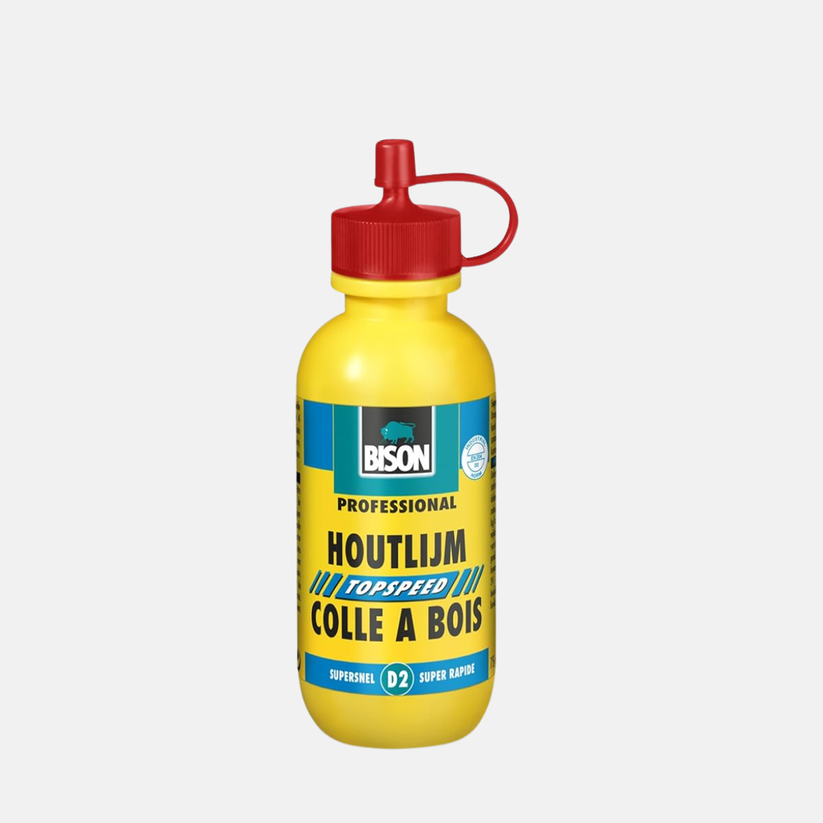 Colle à bois topspeed D2 en flacon de 75g de la marque BISON.