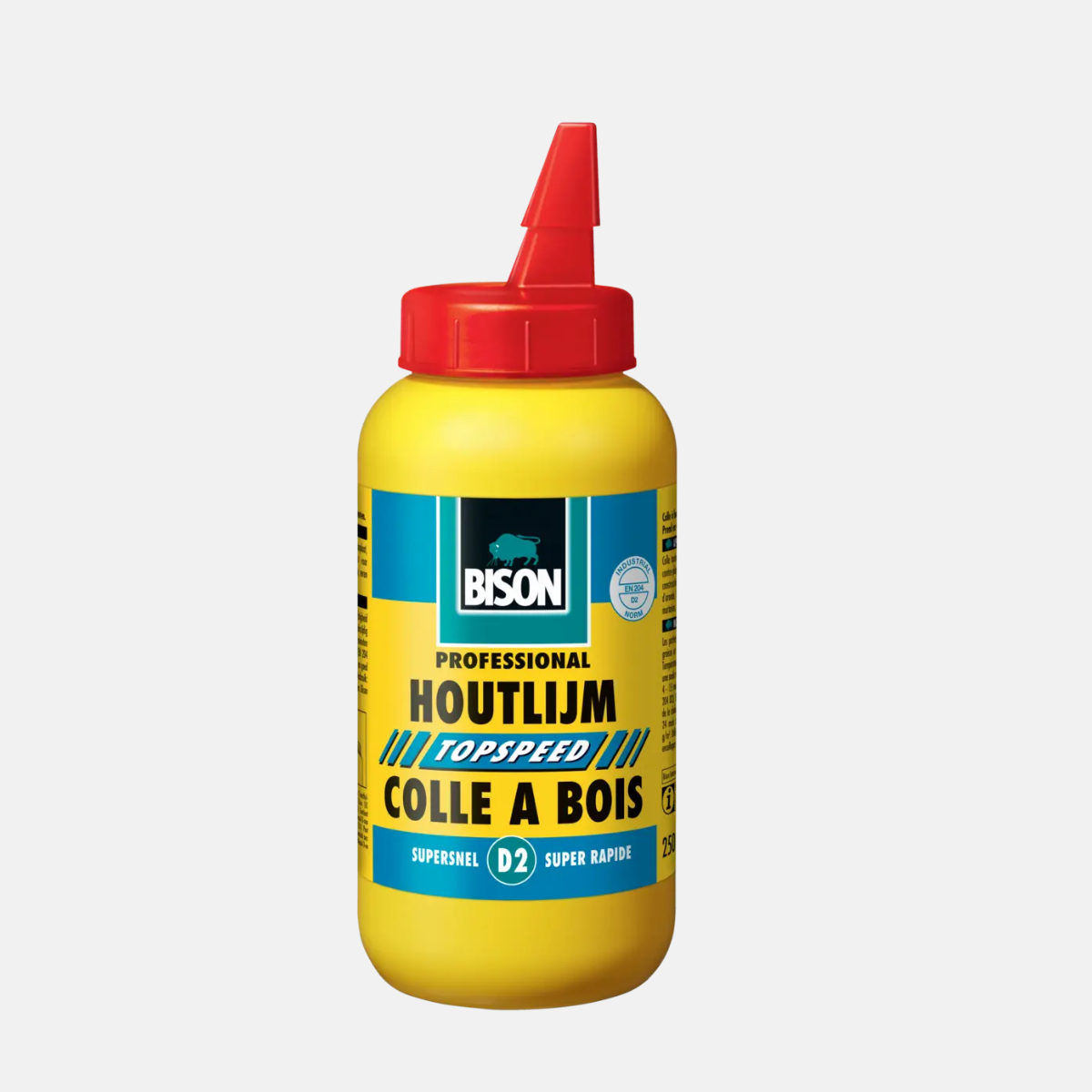 Colle à bois topspeed D2 en flacon de 250g de la marque BISON.
