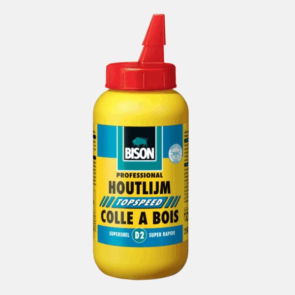Colle à bois topspeed D2 en flacon de 750g de la marque BISON.