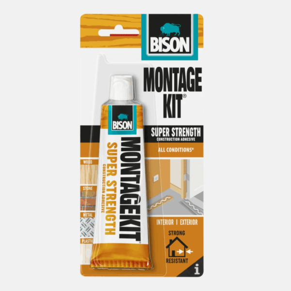 Colle pour fixation solide, gamme montage kit de 125g de la marque BISON.