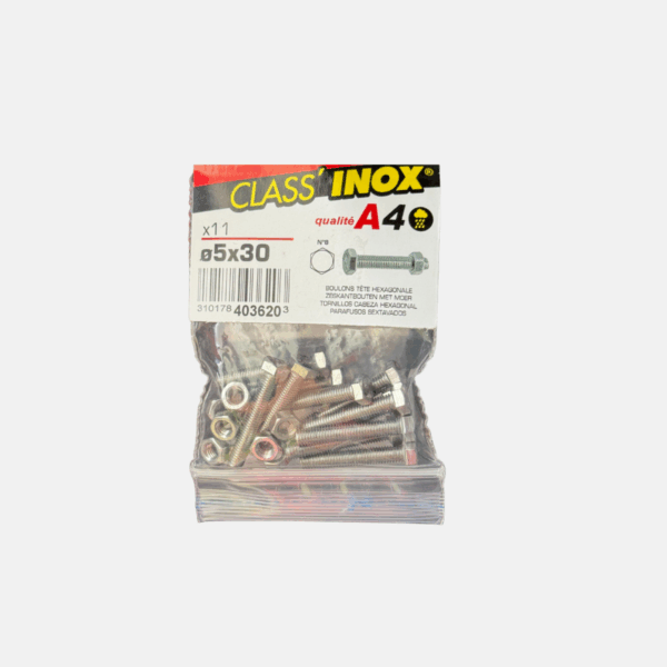 BOULON TH INOX A4 5.0X30 – Image 1