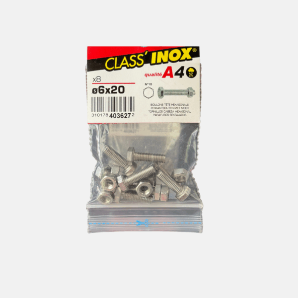 BOULON TH INOX A4 6.0x20 – Image 1