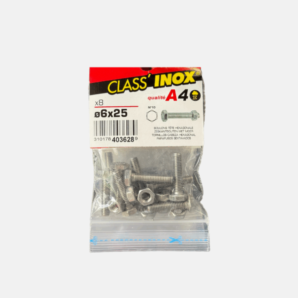BOULON TH INOX A4 6.0x25 – Image 1