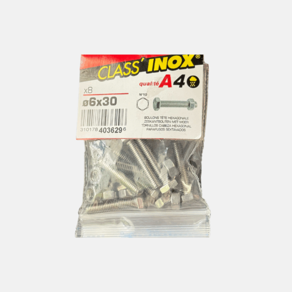 BOULON TH INOX A4 6.0x30 – Image 1