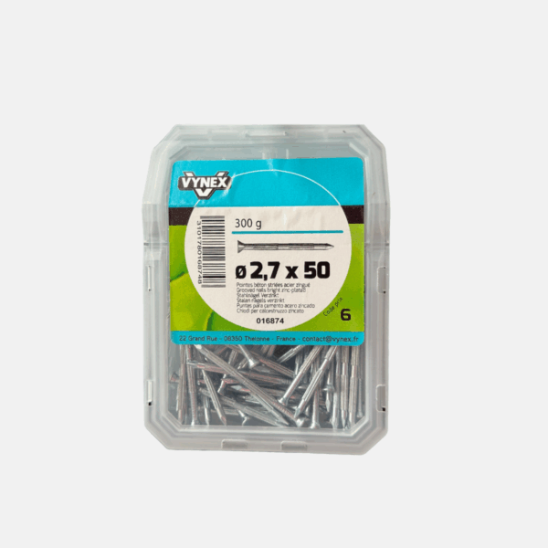 POINTE STRIEE BETON 2.7X50 VYBAC – Image 1