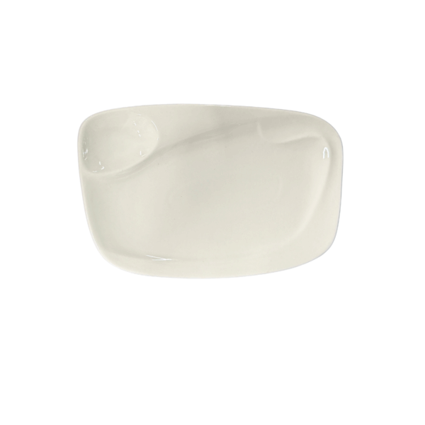 ASSIETTE PORCELAINE  RECT 2COMP  438SH30 – Image 1