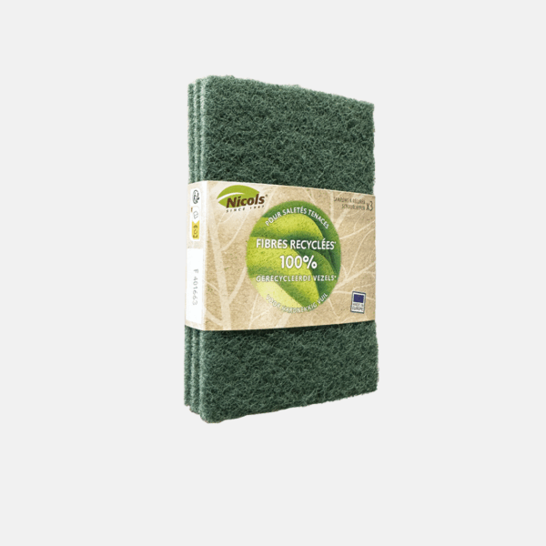 TAMPON GRATTANT NICOLS VERT ECO    X3PCS – Image 1