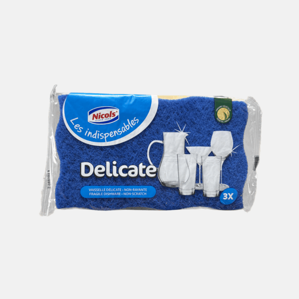EPONGE GRATTANTE NICOLS  BLEUE     X3PCS – Image 1