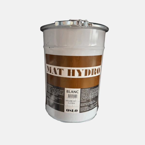 PEINT OSLO MAT HYDRO INT 4L BLANC – Image 1