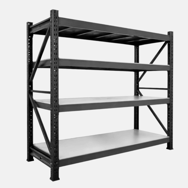 Etagère industrielle en acier de 4 étages. 300kg par étages.