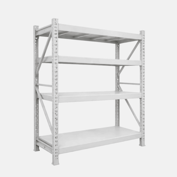 Etagère industrielle en acier de 4 étages. 300kg par étages.