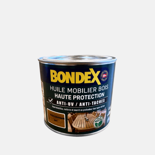 BONDEX HUILE MOBILIER BOIS 0.5L TECK – Image 1