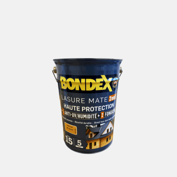 BONDEX LASURE 2EN1 5 ANS 5L CHENE DORE – Image 1