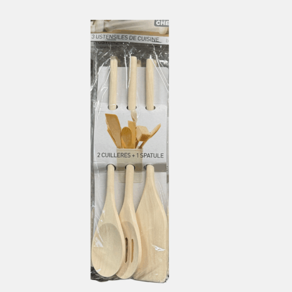 CUILLERE + SPATULE MAITRE CHEF BOIS (24) – Image 1