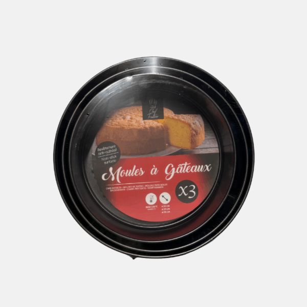 MOULE A GATEAU AVEC CHARNIERES X3 PC (12 – Image 1