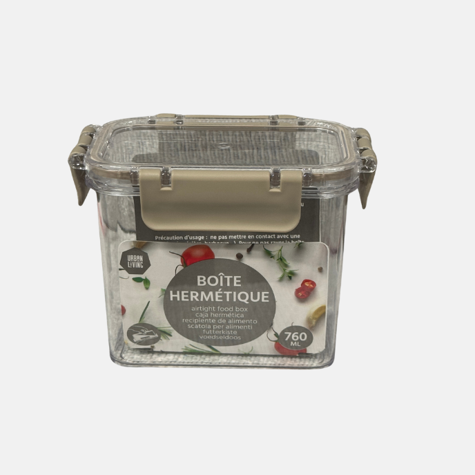 CU02529 BOITE HERMETIQUE RECTANGLE 760ML (12)
