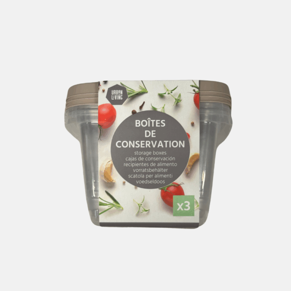 BOITE DE CONSERVATION CARRE X3PC (36) – Image 1