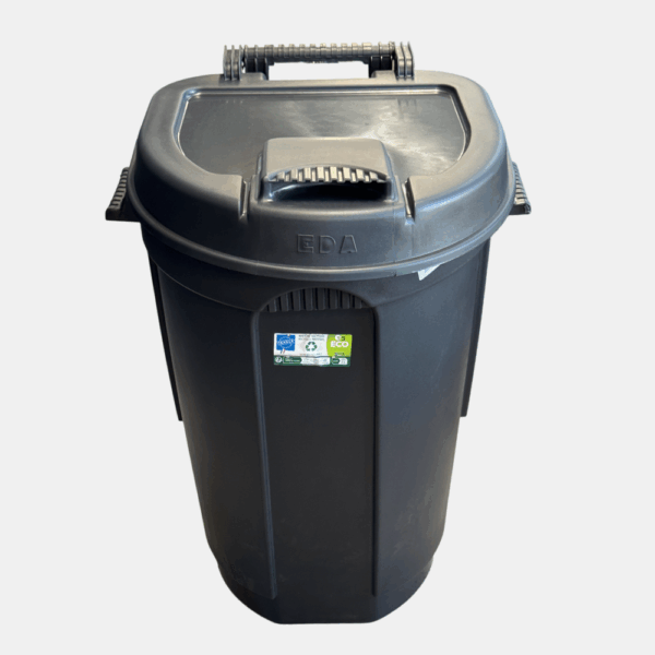 POUBELLE A ROULETTES 110L NOIR – Image 1