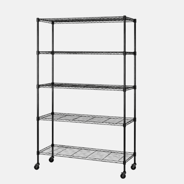 ETAGERE NOIR 5 ETG 90X45X188CM CJ904518 – Image 1