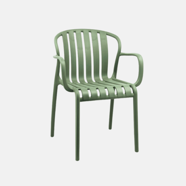 CHAISE D'EXTERIEUR ACCOUDOIR VERT   (25) – Image 1