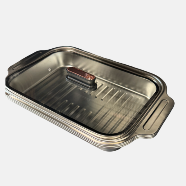 BOITE ALIMENTAIRE INOX + COUV.47*29*6 – Image 1