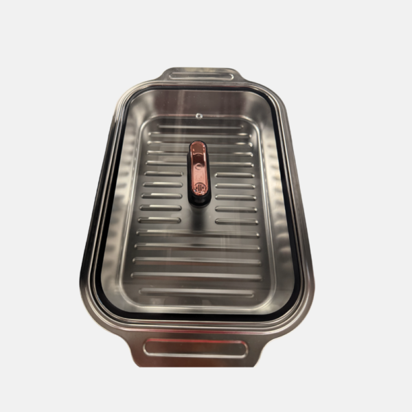 BOITE ALIMENTAIRE INOX + COUV. 42*26*6 – Image 1