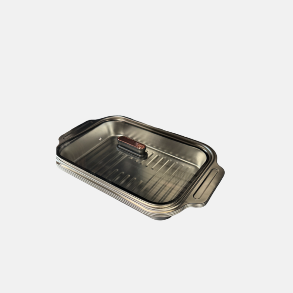 BOITE ALIMENTAIRE INOX + COUV. 35*20*6 – Image 1