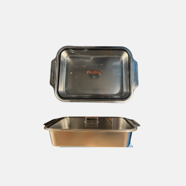 BOITE ALIMENTAIRE INOX + COUV. 52*34*10 – Image 1