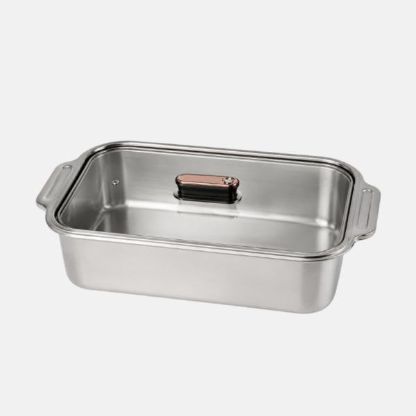 BOITE ALIMENTAIRE INOX + COUV. 42*26*10 – Image 1