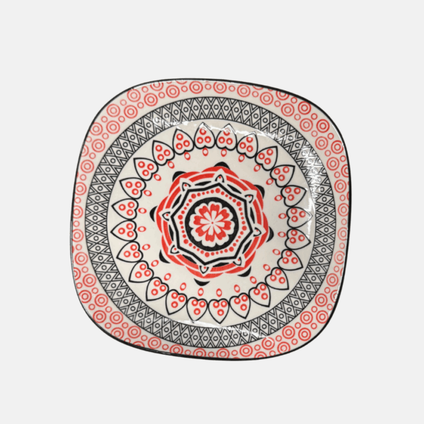 ASSIETTE CERAMIQUE 20X20X2CM T156-4* – Image 1