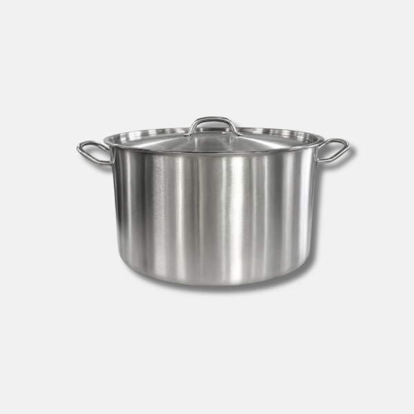 CASSEROLE INOX 32X22CM + COUVERCLE 16L – Image 1