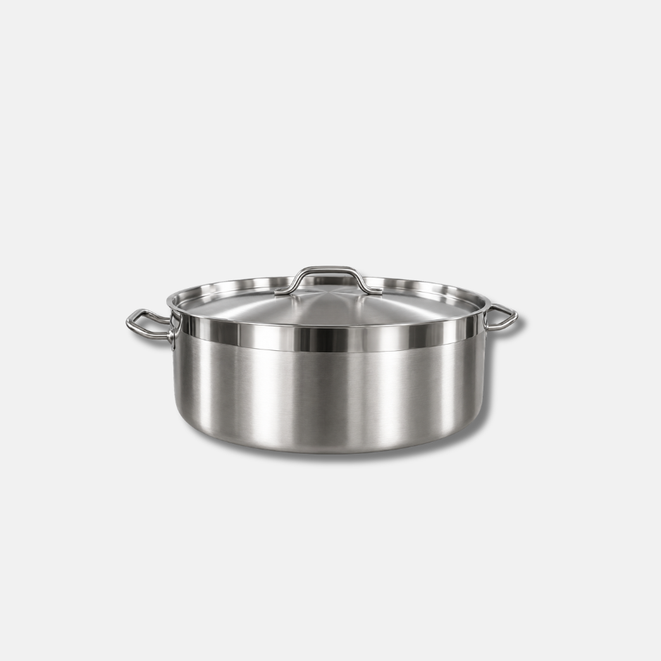 CU02591 casserole inox 40X15CM + COUVERCLE 18l