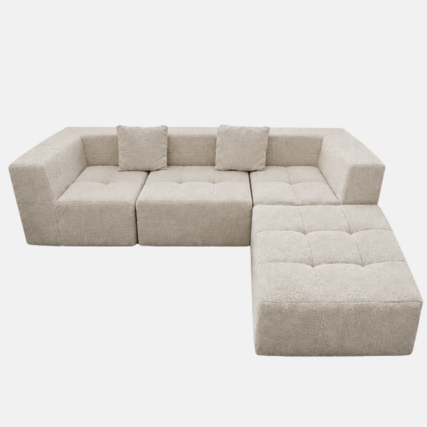 SOFA COMPRESSE 275X92X66 BLANC JX-314C – Image 1