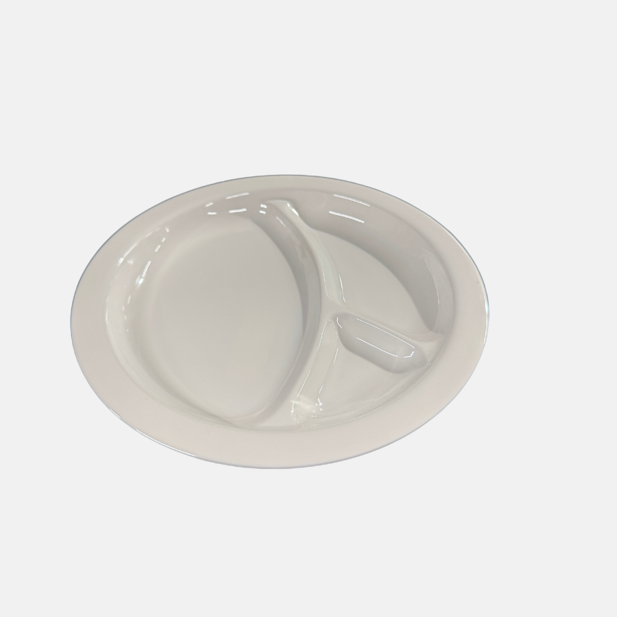 CU01445 ASSIETTE MELAMINE RONDE 21CM 3 COMP
