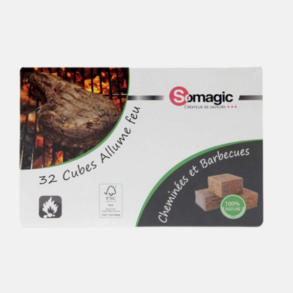 ALLUME BARBECUE 32 CUBES MARRON     (24) – Image 1