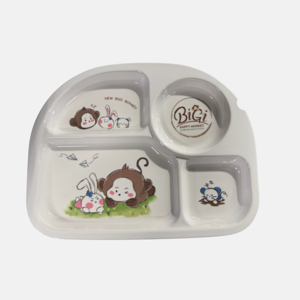 ASSIETTE ENFANT MELAMINE 4 COMP (72) – Image 1