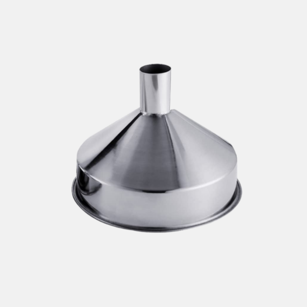 ENTONNOIR EN INOX AVEC FILTRE 22 CM