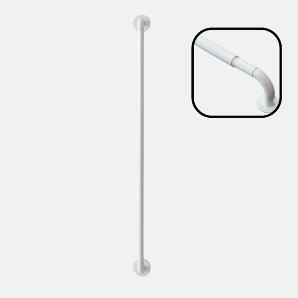 BARRE DE DRESSING 80-120CM BLANC – Image 1