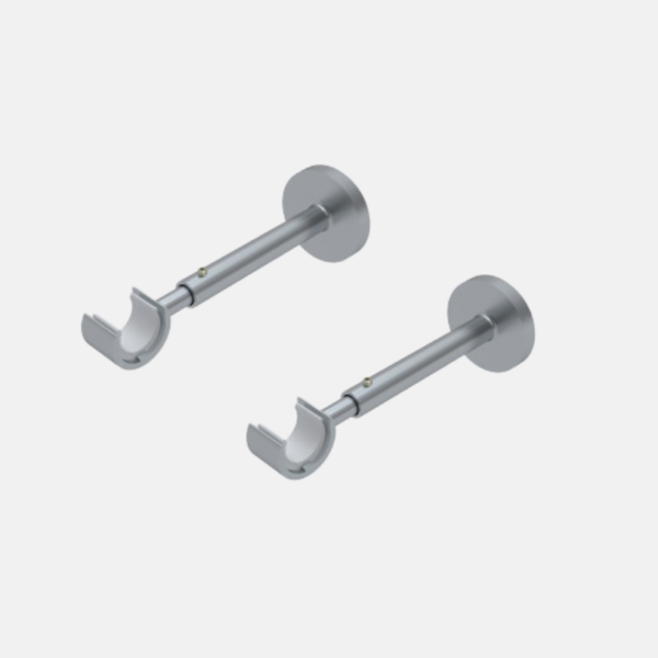 SUPPORTS OUVERTS 100MM D19 ARGENT X2PCS – Image 1