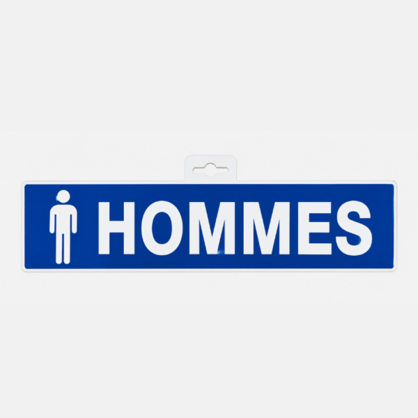 SIGNALISATION TOILETTES HOMMES 330X75MM – Image 1