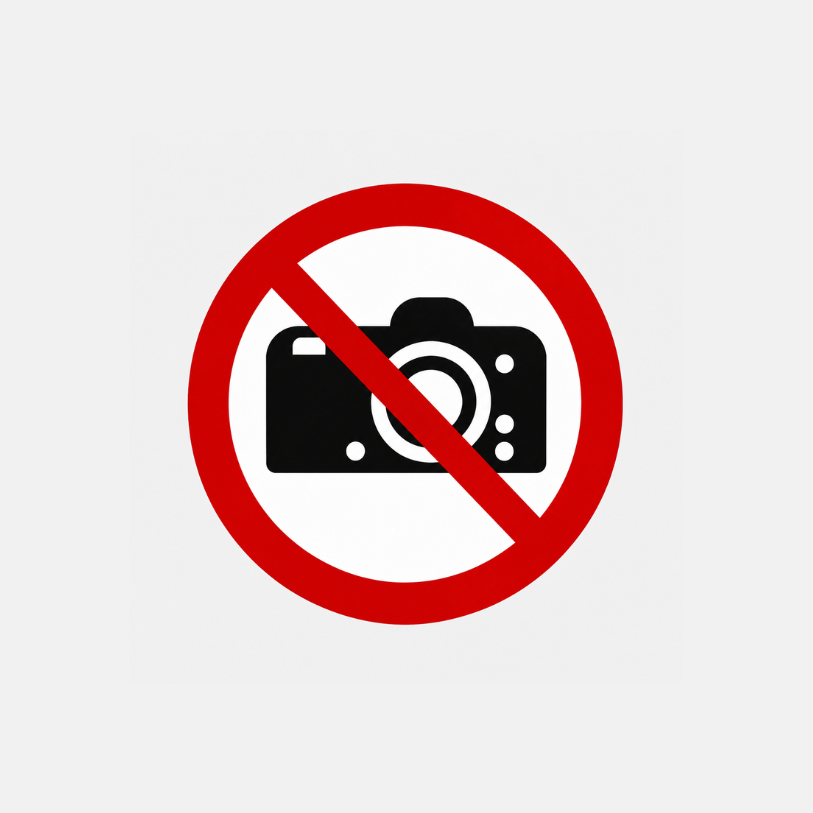 QU02903 DISQUE INTERDICTION DE PHOTOGRAPHIER
