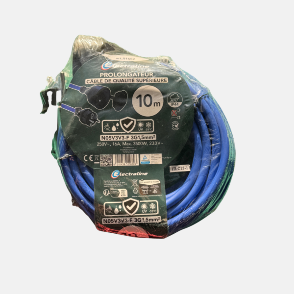 PROLONGATEUR 10M IP44 AT-N05V3V3-G 3G1,5 – Image 1