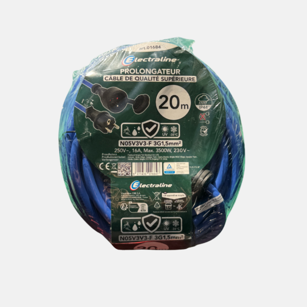 PROLONGATEUR 20M IP44 AT-N05V3V3-G 3G1,5 – Image 1