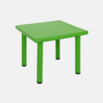 Table carré en plastique verte pour enfant.