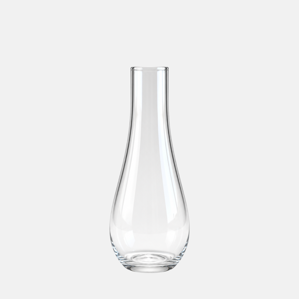 DO01621-vase-en-verre-soliflore-4x6x23cm Vase en verre de forme soliflore 4x6x23cm.