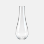 Vase en verre de forme soliflore 4.8x5.5x29.5cm.